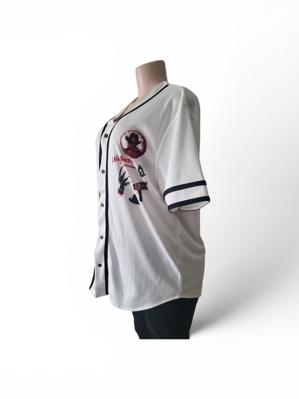 Freddy Krueger Graphic Baseball Tee - White - Picture 6 of 9